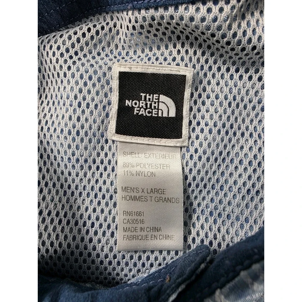 The North Face Outdoor Seersucker Shirt Roll Tab, L/S, Vented, Button Up Mens XL
